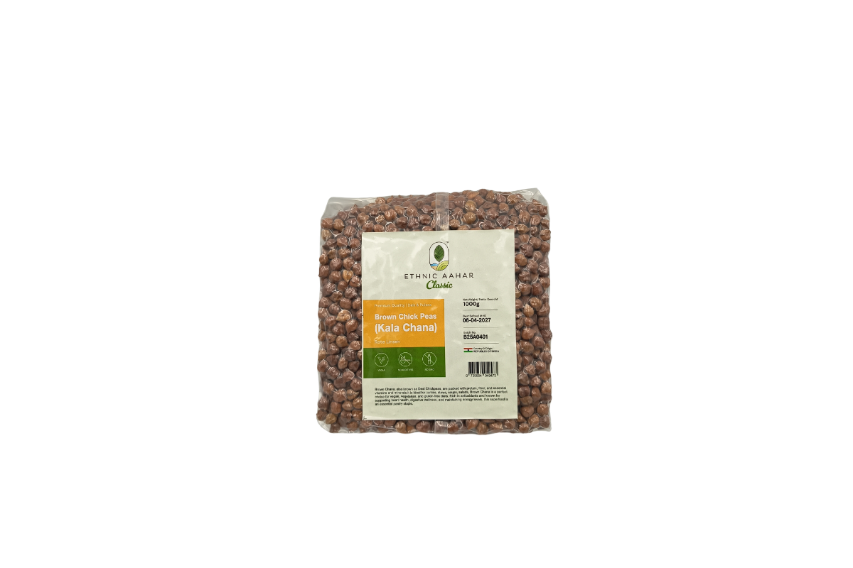 Ethnic Aahar Brown Chickpeas (Kala Chana) - 1kg